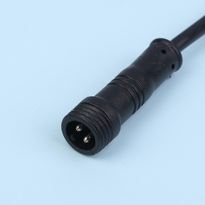 2Pin 3Pin 4Pin Male Cable Wire Plug Led Connector Jack Black Cable Wear Resistant Wire For Car Waterproof Socket Power Cord