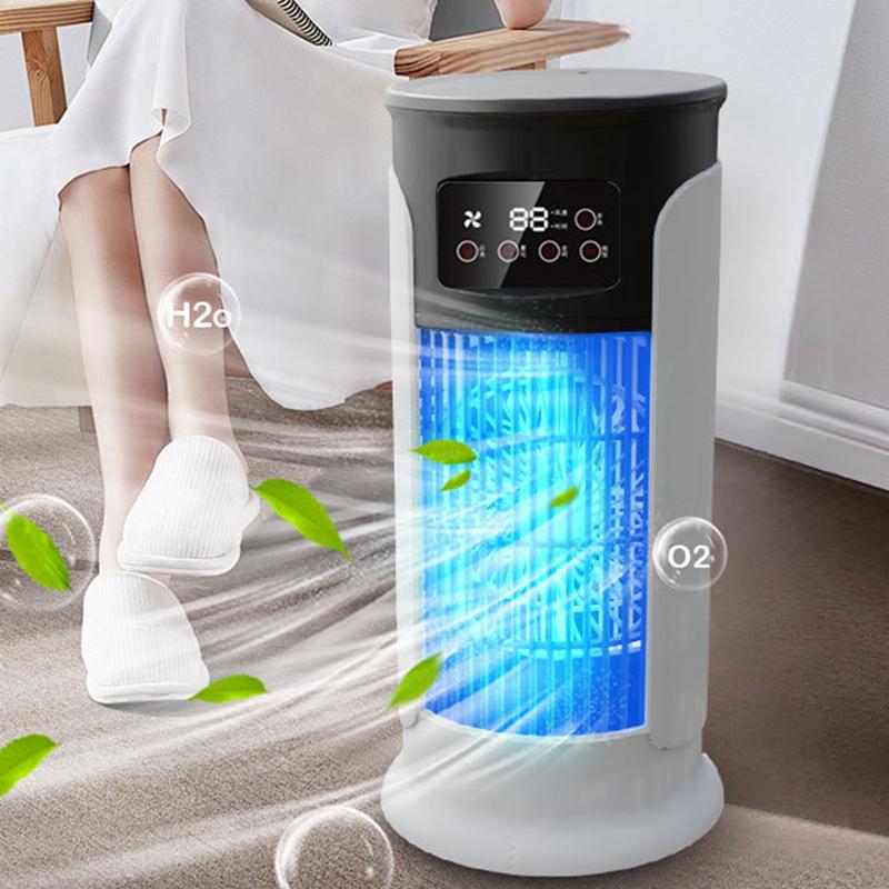 

Air Conditioner Fan Desktop Evaporative USB Air Cooler Fan Quiet Timer Room Cooling Small 300ml Water Tank Personal Cooler For China Mainland