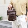 Multi-pockets Men's Shoulder Bag Square Handbag Portable Business Messenger Bag  Travel