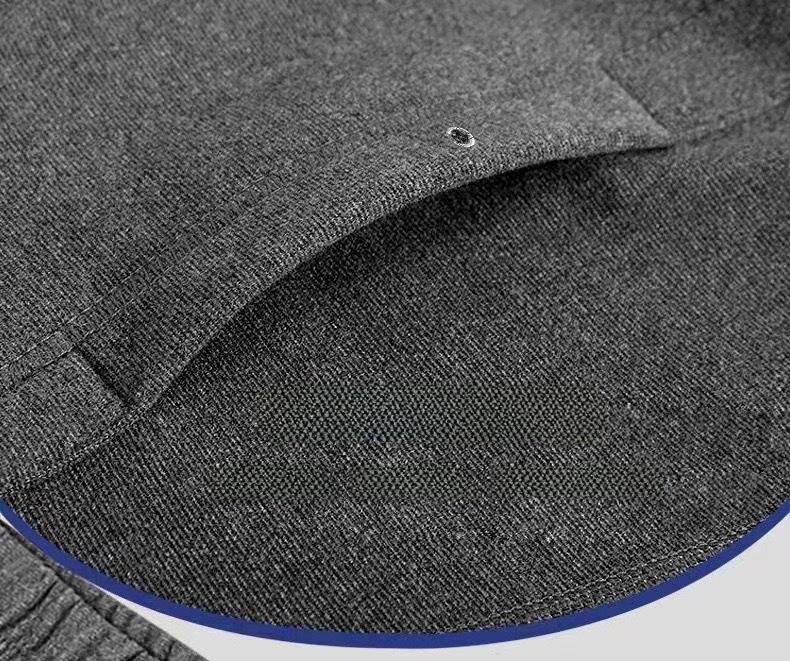 Men's Graphene Self-Heating Velvet Suit with High Waist Trousers for Autumn/Winter