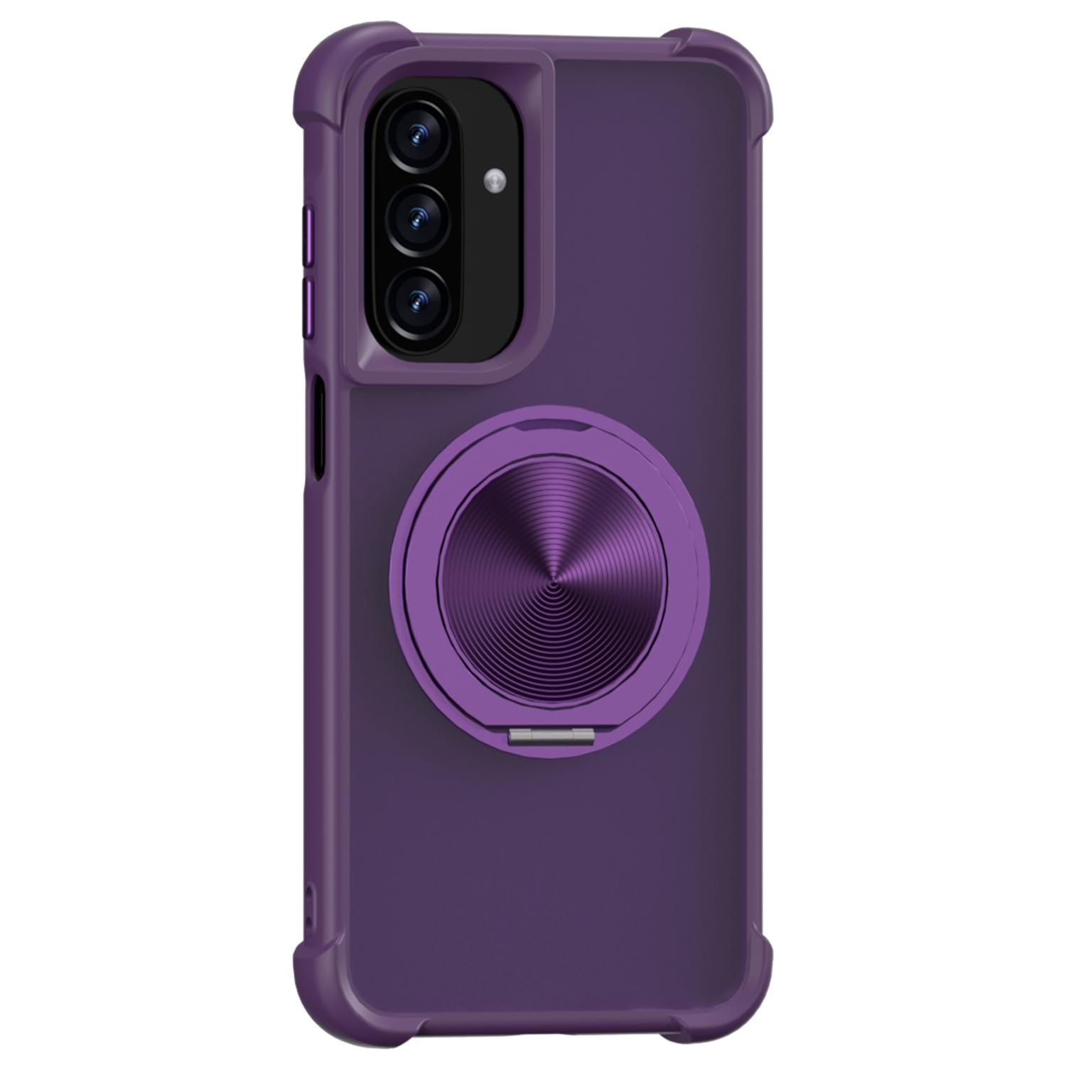 

For Samsung Galaxy A26 5G Case Compatible with MagSafe CD Vein Kickstand TPU+PC Phone Cover Purple