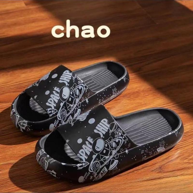 Hausschuhe Herren Sommer, Indoor Home Home Stepping Shit Feeling, Dicke Unterseite Badezimmer rutschfeste Sandale Drag