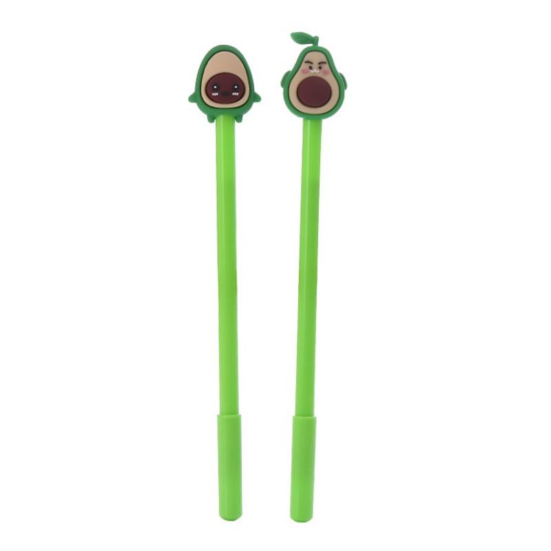 Creative Avocado Shaped Gel Pen Cute Student Cartoon Kawai Stationery Office School Supplies Water Based Signature Accessories