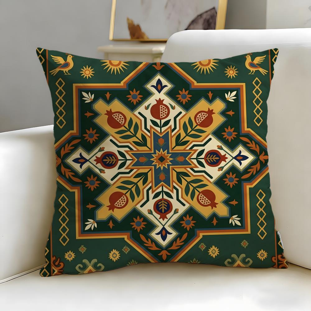 Pattern Creative Print Cushion Cover Soft & Easy-Wash Pillow Case – Versatile For Couch, Bed, Travel And Office