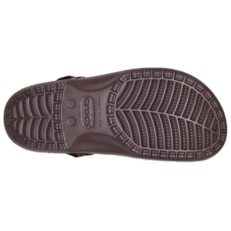 Crocs Yukon 2 Sports Clog Leather Comfortable Versatile Clogs Men Clogs Dark-Brown 207689-23D