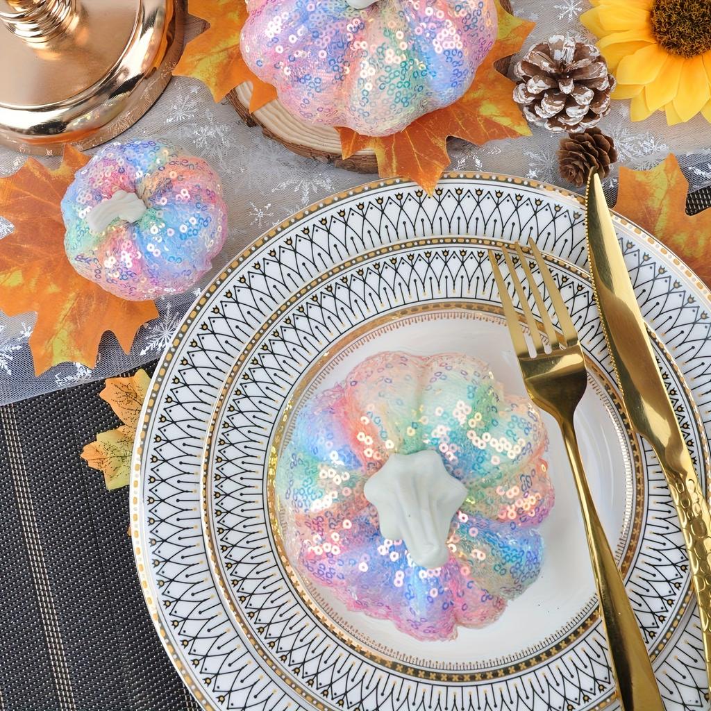 5PCS Artificial SequinsRealistic Foam Fake Vegetables Are Suitable For Halloween Fireplace Table Decoration