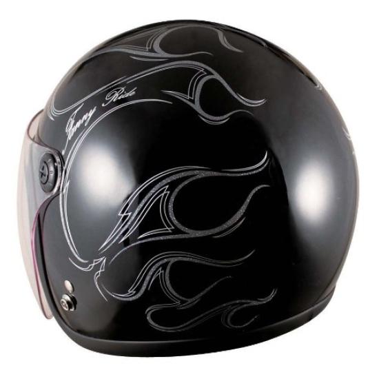 Speed Pit Shield Jet SI Fire Free 51020 JL-65SR Černá/Třpytivá (58-59)