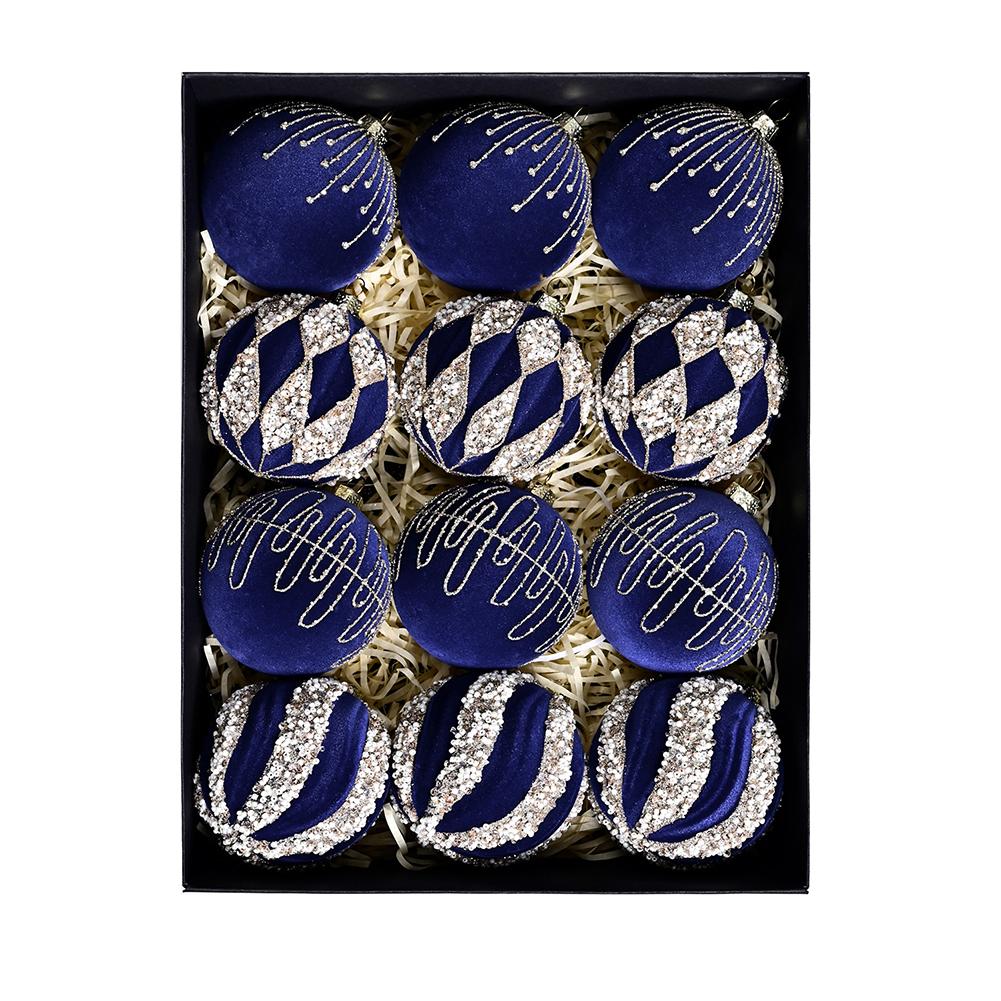 Decorative Christmas Balls Festive Ornaments Holiday Displays Decorative Tree Balls Set Accessory Vibrant Colors