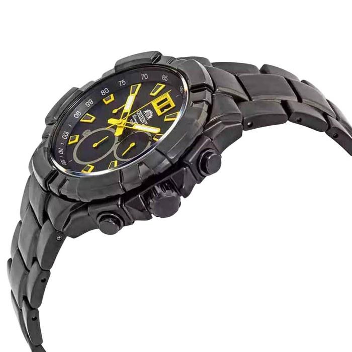 Orient Chronograph Black Dial Men's Watch FTV0007B Black Ion Plated.
