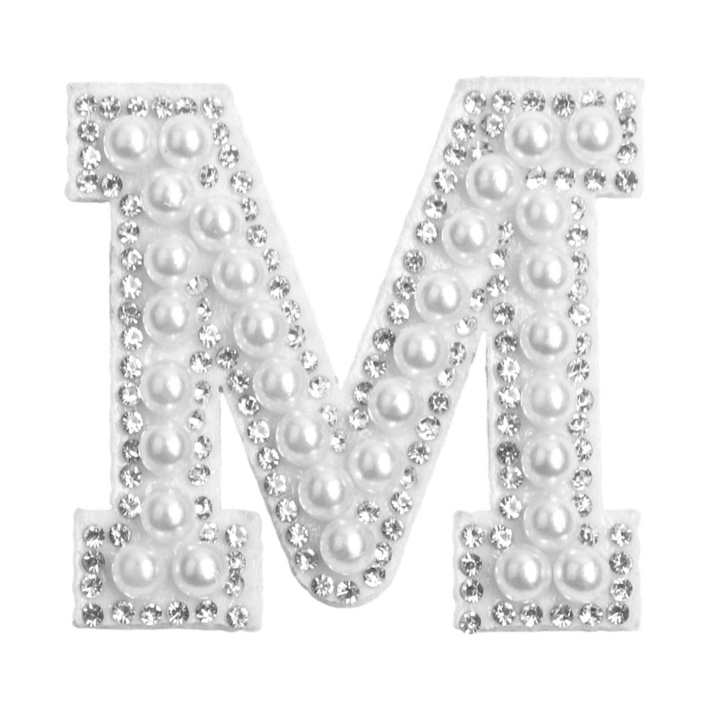 Pearl Letters Clothes Letter Alphabet Embroidery Sparkle