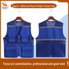 Custom Logo Emergency Management Safety Vest - Multi-Pocket Workwear for Photojournalists