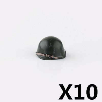 US Soviet British Soldier Figures Helmet M1ssh40 M3 Beret Military Accessories Building Blocks Toys For Children J004