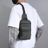 Men's Multi-Layer Chest Bag - High-Quality Nylon Crossbody Sling for Daily Commuting & Outdoor Activities