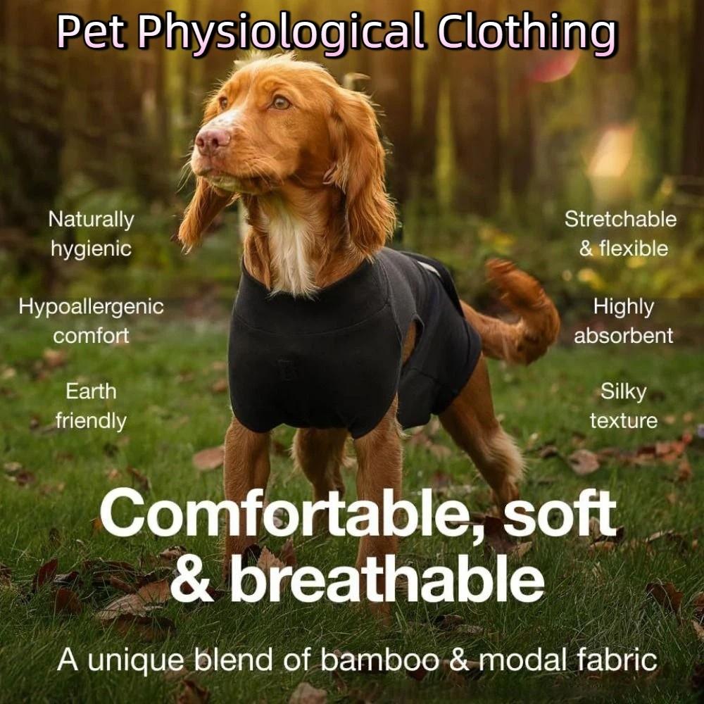 Stretchy Dog Recovery Suit Adjustable Dog Sanitary Jumpsuits  Menstruation Period