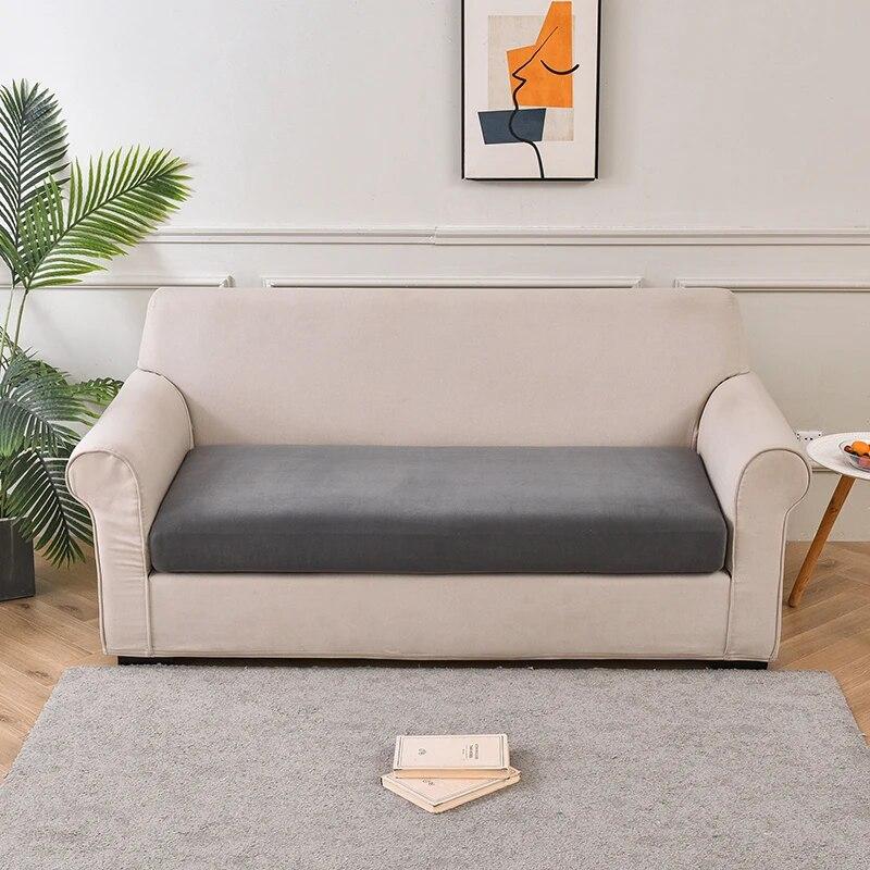 1PC Elastic Sofa Seat  Cushion Cover Living Room Sofa Slipcover For Pet Kids L-shaped Combination Chaise Removable Home Decor