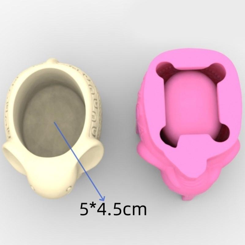 Succulent Plant Silicone Mold Elephant Shaped Flower Pots Mould Practical Concrete and Gypsum Mould for Floral Planter