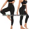 European & American Women's High-Waist Abdomen Control Yoga Pants: Adjustable Button, Hip-Lifting, Body-Shaping Fitness Leggings