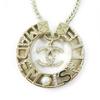 Excellent Necklace MADEMOISELLE Rhinestone COCO Mark Gold Women Y22X Used