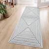 Runner Rug Non-slip Soft Machine Washable Carpet Minimalist Black Lines Easy To Fold Mat Entrance Hallway Long Size Floor Mats