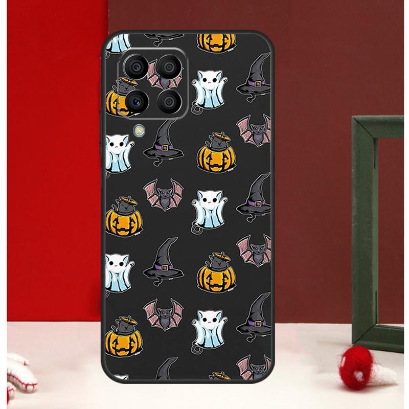 Cute Halloween Ghost Bat Cover For Samsung Galaxy M23 M13 M33 M53 M31 M51 M21 M30s M20 M12 M32 M52 M54 M34 M14 Case