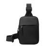 Casual Oxford Men's Chest Bag Black Zipper Sports Phone Bag Lightweight Large Capacity Travel Purse