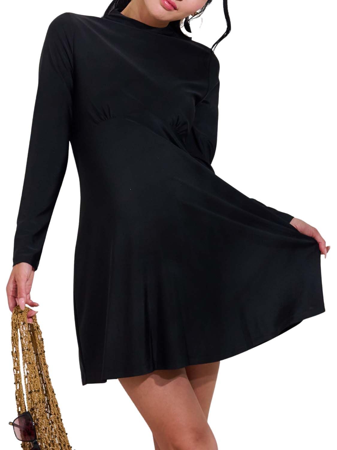 

Купальник для беременных Sweet Mommy Rash Guard, цельный, с длинным рукавом, с защитой от ультрафиолета, защита от солнца, черный, размер L [Sweet Mommy] чёрный