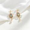 Light Luxury, Extravagance, Heavy Industry, Water Drop Earrings, Handmade Crystal Tassel Earrings, Korean Retro High-end Ethnic Style Earrings.