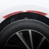 2PC 22CM Flexible PVC Car Fender Flares Arch Wheel Eyebrow Guard Kit Carbon Fiber Mud Flaps Splash Guards Protector Anti-Scratch