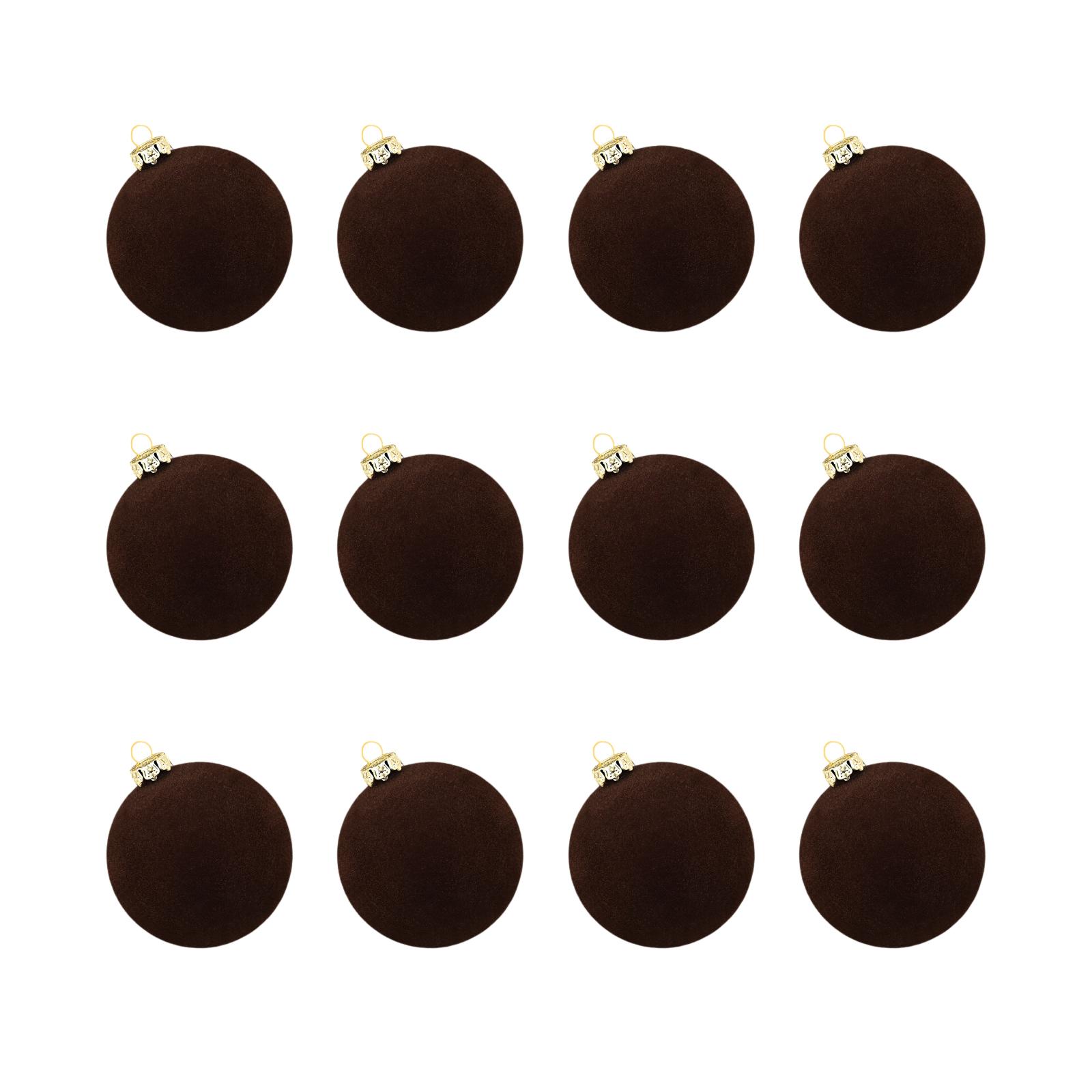 

Рождественский шар Бархатный подвесной шар Бархатный винно-красный плюшевый шар Украшение для рождественской елки One Size