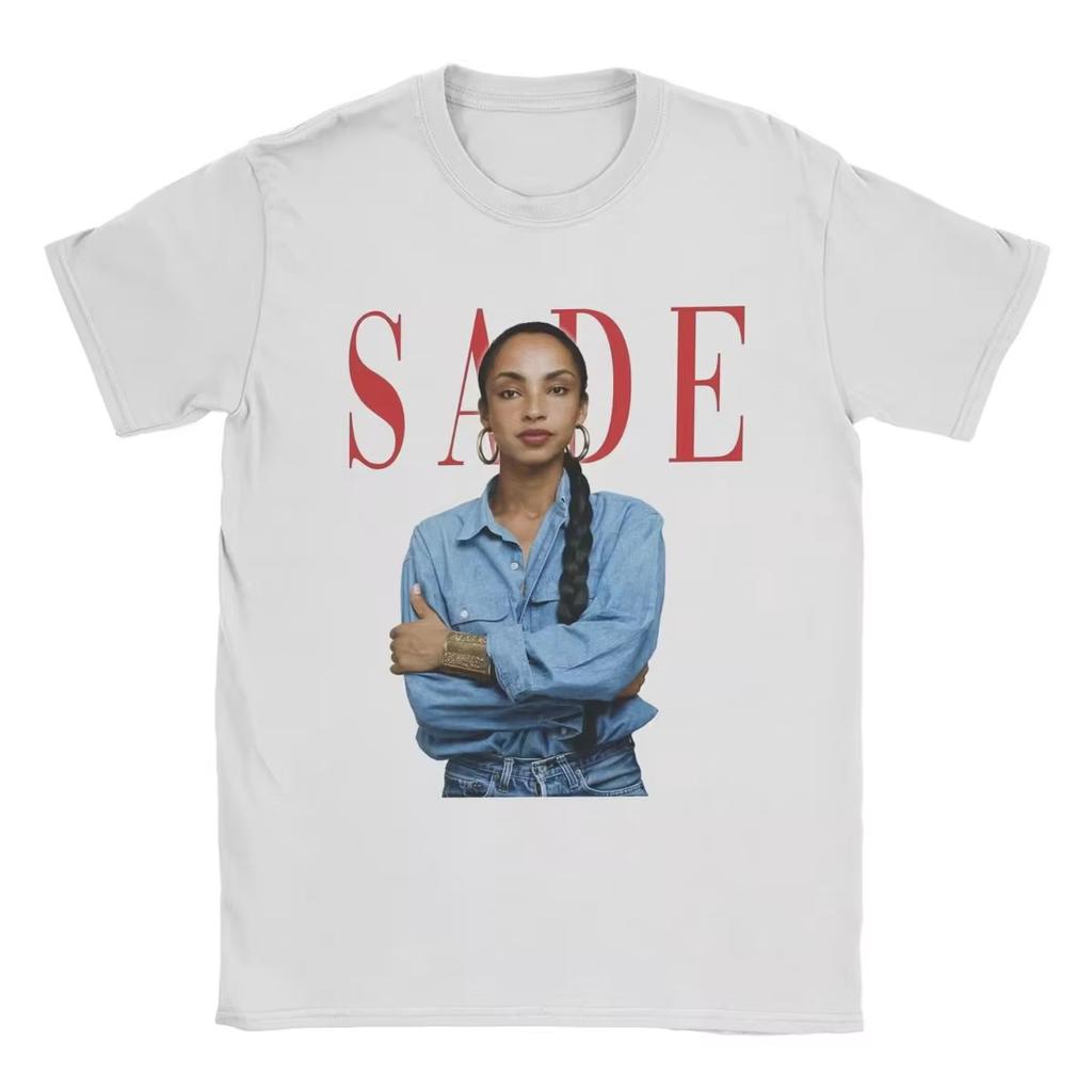 SADE Y2K Retro Harajuku Street Style Oversized Fashion Casual Retro Y2K T-shirt Men Women Short Sleeve Crew Neck Tee Unisex