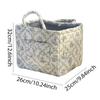 Vintage Floral Organizers Basket With Handle Portable Home Room  Foldable Storage Basket For Snack Clothes Toys Storage Basket
