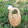 Reusable Bird Nest Natural Materials Great Pet Bamboo Breeding