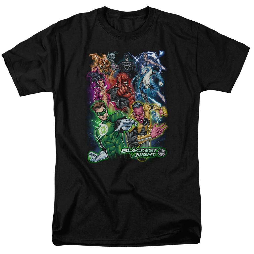 

Green Lantern Blackest Group T Shirt Licensed Comic Book Tee Black XXL