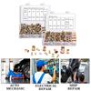 Practical Sturdy Flat Head Rivets Nut Set 400Pieces Sturdy Carbon Steel Nutserts Tool Set Daily Use Craft Supplies