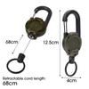 Reel Key Holder Carabiner Key Tool Chain Stretchable, Strap, Durable, Strong Fall Prevention Perfect for Fishing and Climbing
