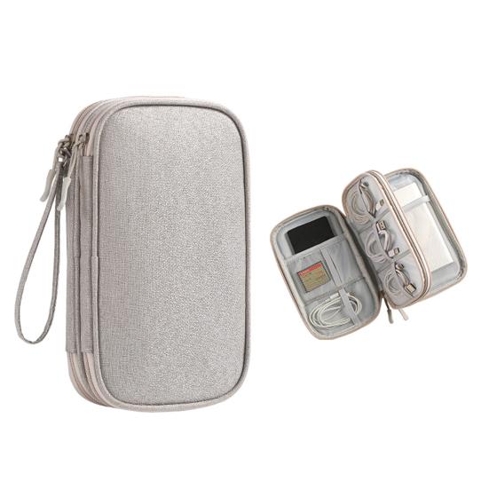 Portable Cable Organizer Bag Electronics Accessories Storage Pouch Waterproof Cable Bag for Chargers Power