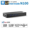Skynew Mini Intel N100 12GB 512GB NVMe Windows 11 Portable Desktop Model Number M10 PC, LPDDR5, Compact, Lightweight, Power-Efficient, SSD, Pro, PC,