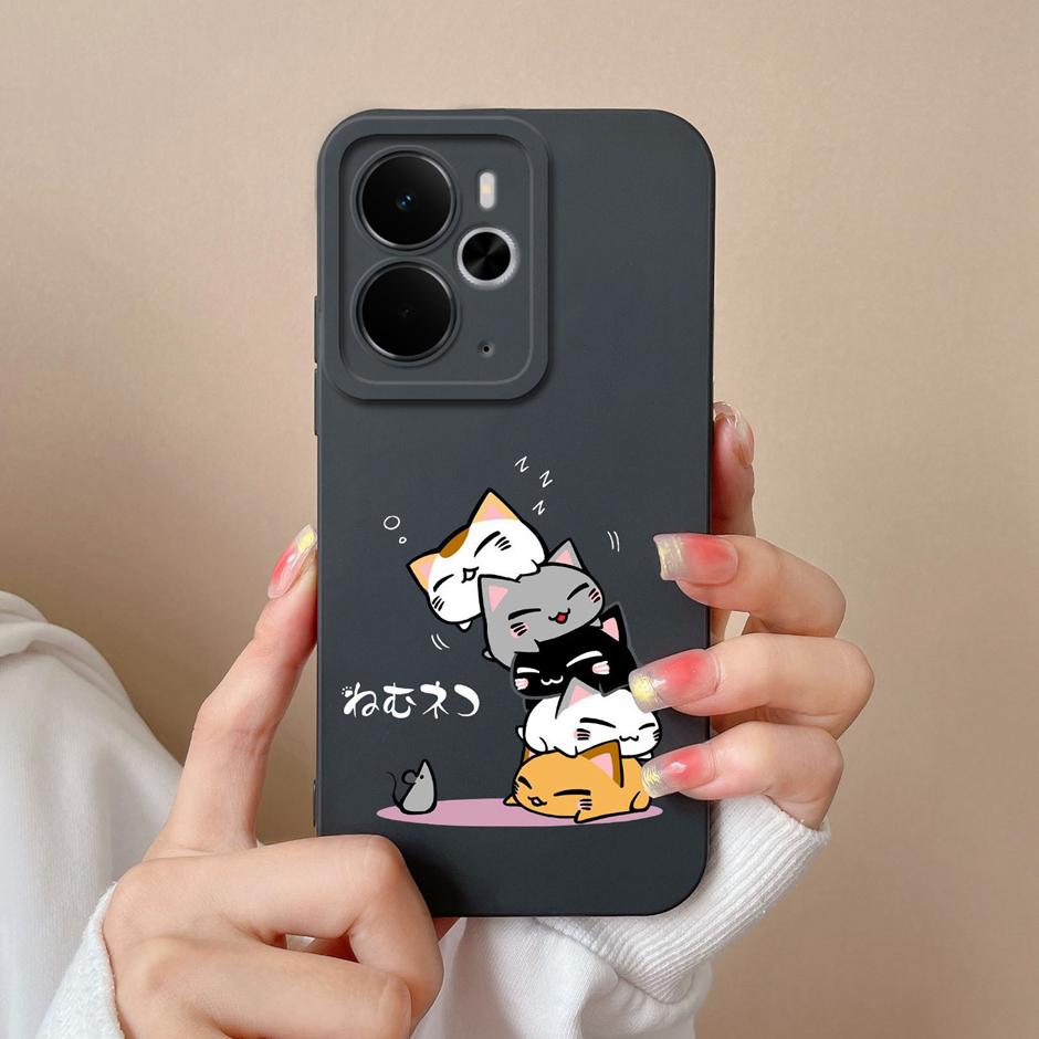 Trendy Floral Soft Silicone Case For Realme 14T 14 Pro Plus Lite 5G Protective Cover For Realme14T Realme14Pro Plus Lite Fundas