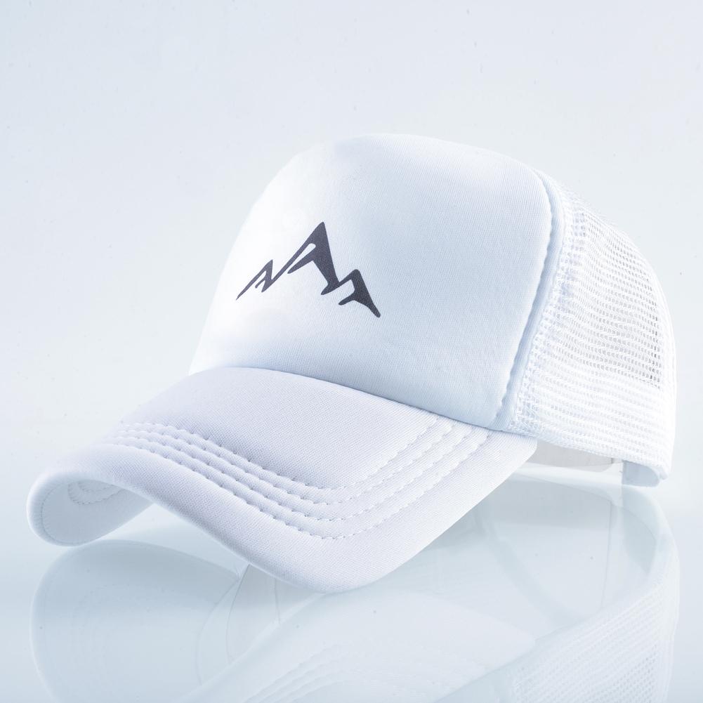 

Модна бейсболка для жінок Snapback Mesh Trucker Hat Регульована унісекс шапка Літні дихаючі шапки 56-60cm білий
