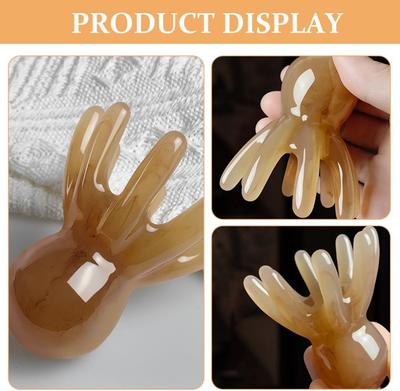 Resin Octopus Scalp Massager Comb Head Meridian Scrap Portable Body Massager for Anti Fatigue Deep Relax Stress SPA Gua Sha Tool