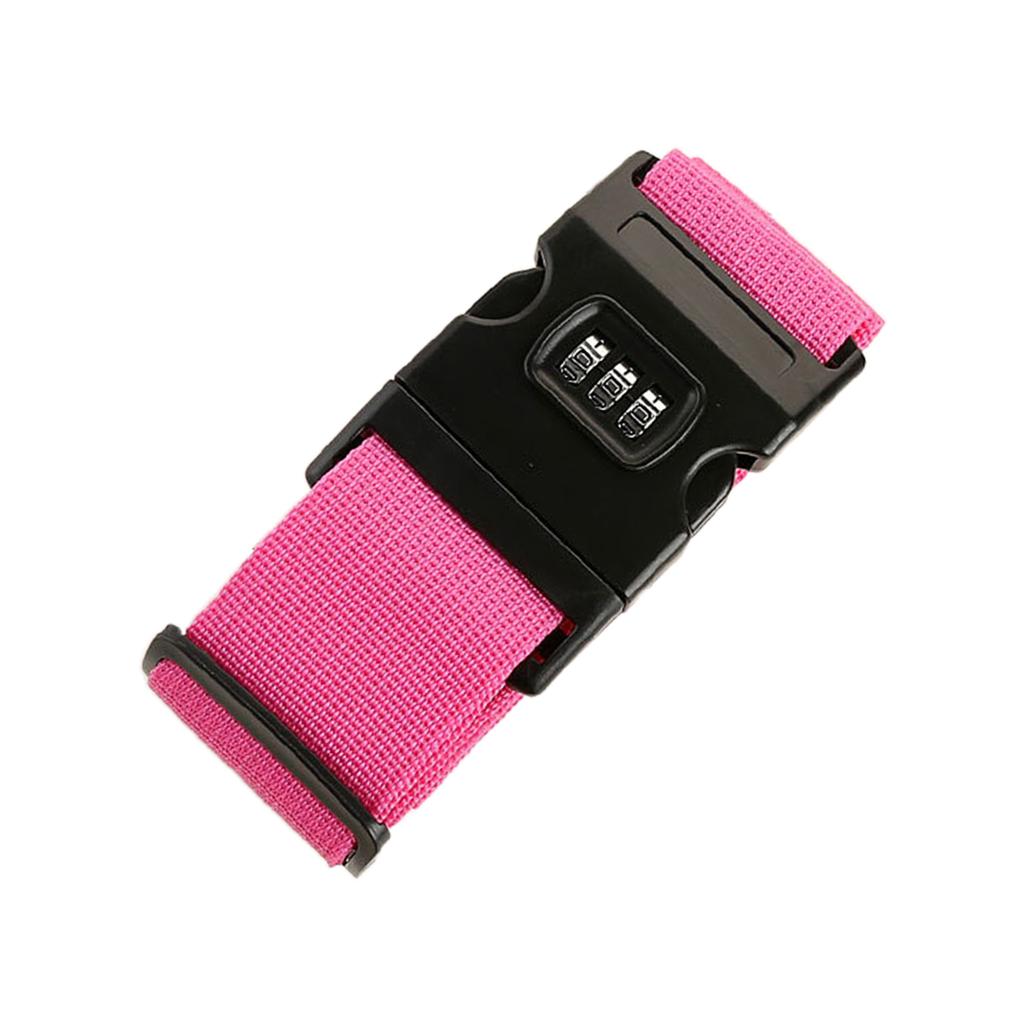 Luggage Strap Adjustable Suitcase Belt with Combination Lock Durable Packing Strap Travel Accessorises for Men and Women