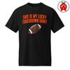 Football Game Day Graphic Tee, Lucky Touchdown Tailgate Unisex Shirt, Funny Sports Fan Gift Graphic Tee