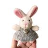 Fashion Cute Plush Rabbit Charm Keychains Pendant Hanging Ornament Keyring Backpack Decoration Jewelry for Women Girls