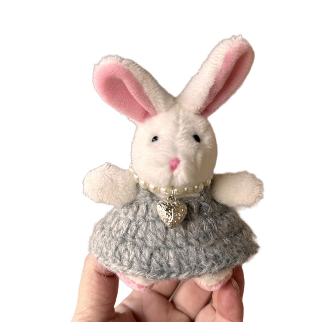 Fashion Cute Plush Rabbit Charm Keychains Pendant Hanging Ornament Keyring Backpack Decoration Jewelry for Women Girls