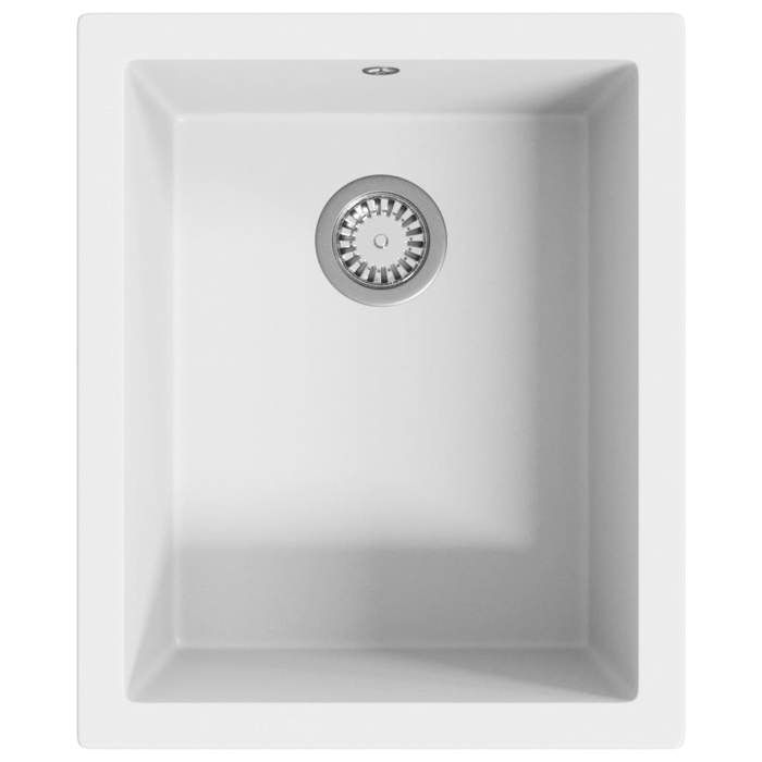 VidaXL Evier de Cuisine avec Trou de Trop-plein Evier Encastré Extra-profond Evier Carré Décoration de Cuisine Maison 147076