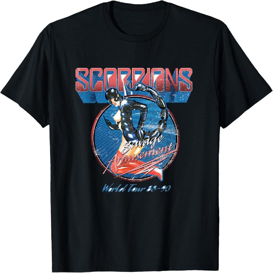 Official Scorpions Savage Amusement World Tour T-Shirt