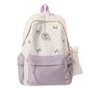 Nylonryggsäck Söt Rosettmönster Skolväska för Flickor