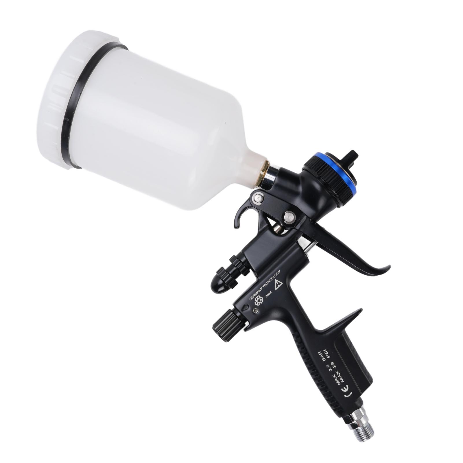 

HVLP Краскопульт 4000B 600 мл Бачок 1,3 мм Сопло Пневматический Распылитель Краски Набор Инструментов со Щеткой для Чистки для Мебели Стен Двери белый