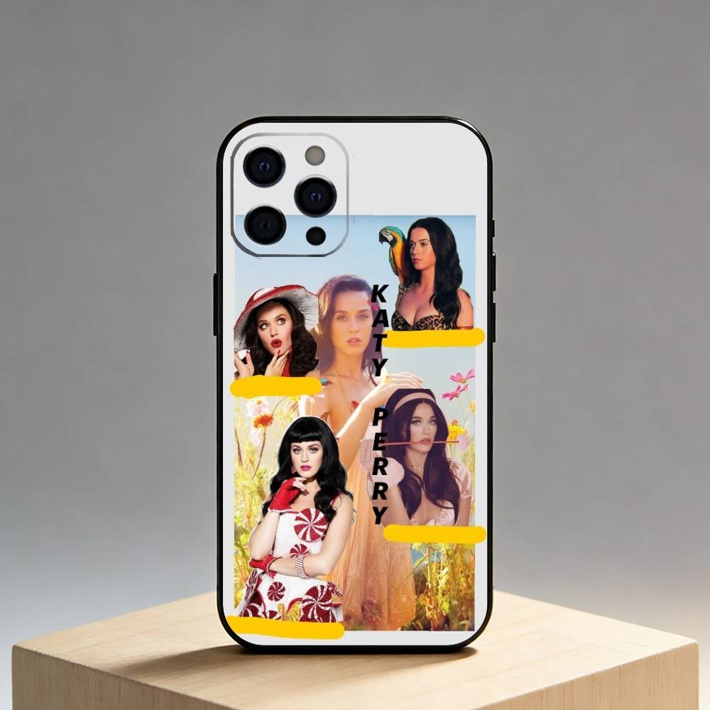 

K-katy P-perry ROAR Phone Case For iPhone17,16,15,14,13,12 Plus,Max Soft Silicone Black Cover iPhone16e