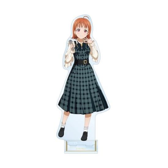 

Love Live Sunshine Оригинальная иллюстрация Такама Чики в клетчатом цельном костюме вер.. Большая акриловая подставка